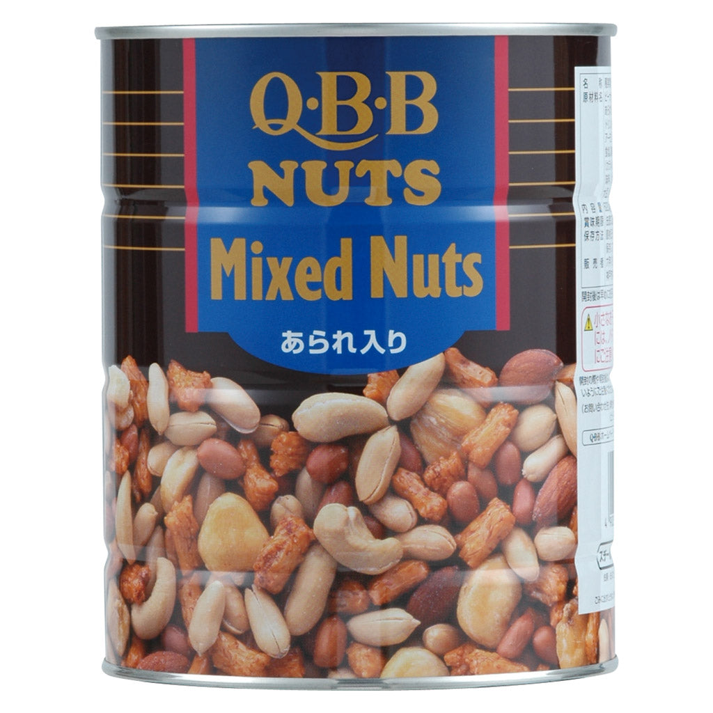 Q.B.B. Mixed Nuts あられ入り4個 Q B B ミックスナッツ(あられ入り) 620g(缶)
