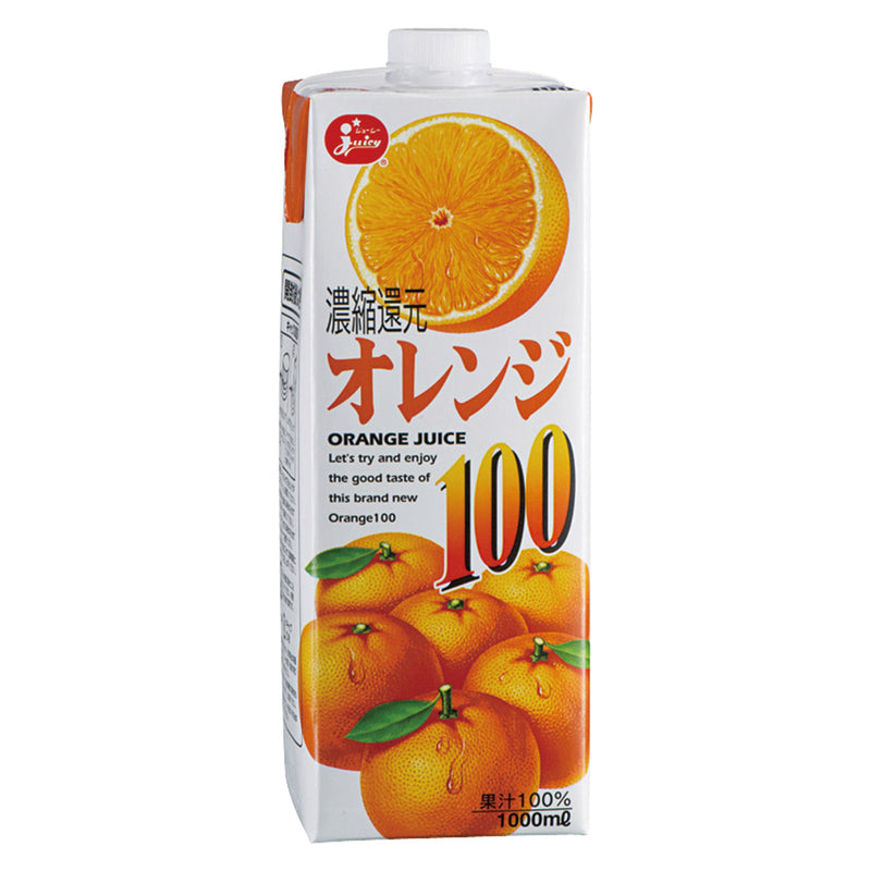 ジューシー オレンジ100% 1000mlパック(6本入り)